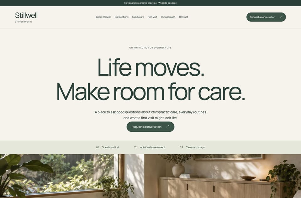 Stillwell template homepage screenshot